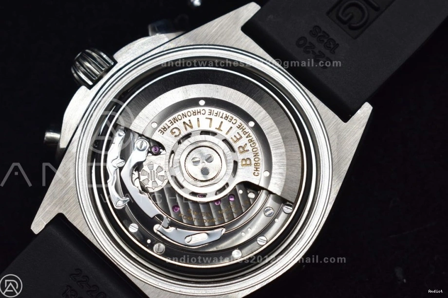 SS L-Silver 43mm LE 1:1 Blk Version BLS Chrono A7750 Best Navitimer B01 0314